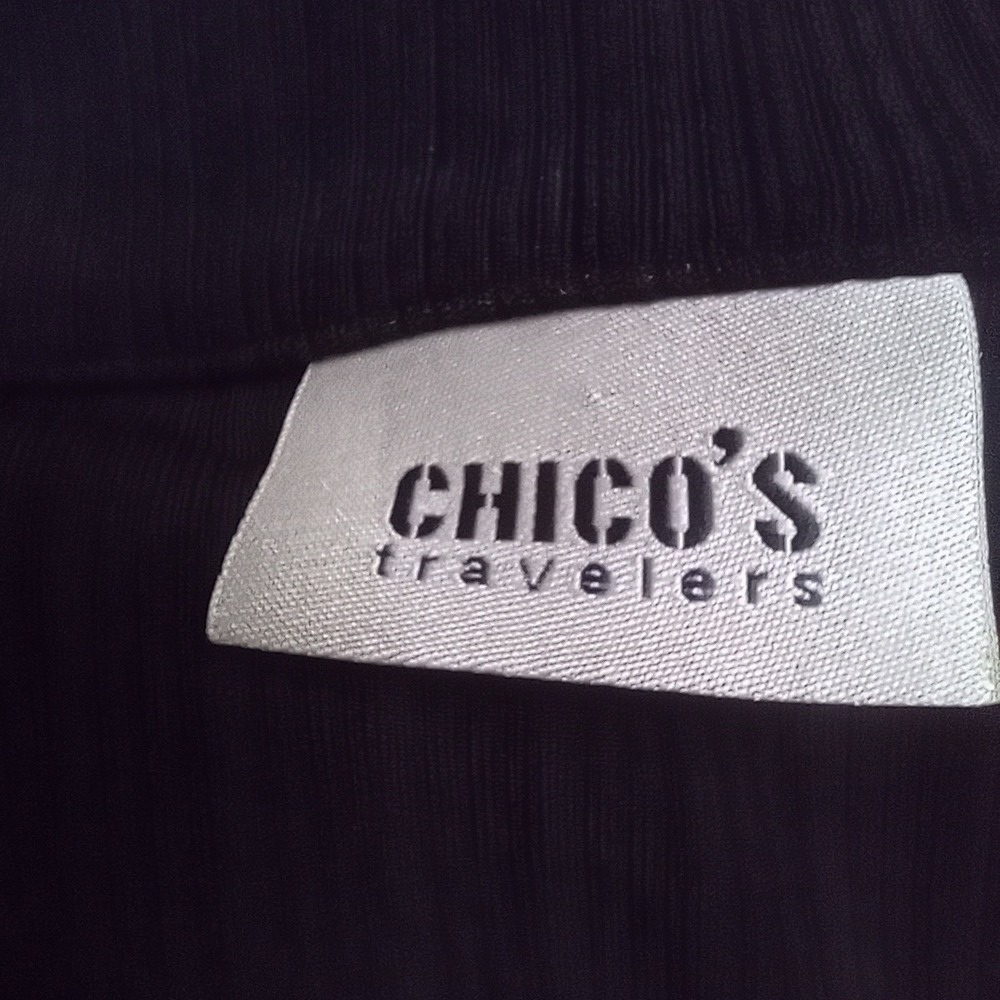 Chico's Travelers Dress Womens Plus 1 Black Maxi Liquid Knit Stretch Slinky - Picture 6 of 11